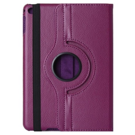 Кожаный Чехол Litchi Texture 360 Rotating фиолетовый для iPad Pro 12.9