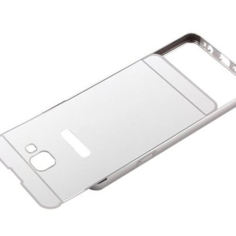 Металлический Бампер и Акриловая накладка Push-pull Style Series Silver для Samsung Galaxy A5(2016) / A510