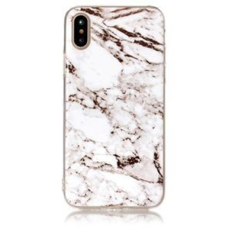 Чехол на iPhone X/Xs White Marble Pattern белый мрамор