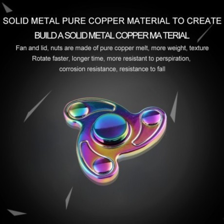 Металлический Спиннер Хамелеон T5 Colorful Whirlwind Fidget Spinner 3.5 минуты вращения