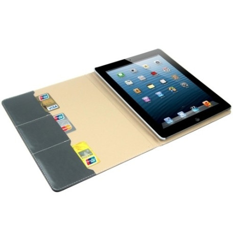 Кожаный Чехол Enkay Crazy Horse Texture Embossing черный для iPad 2, 3, 4