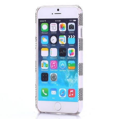 Пластиковый Чехол Grid Grain White для iPhone 6, 6S