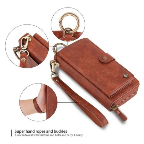 Кожаный чехол- клатч Pola на iPhone 7 Plus / 8 Plus - Brown