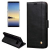 Кожаный Чехол Книжка Retro Texture Wallet Black для Samsung Galaxy Note 8 со слотом для кредитных карт