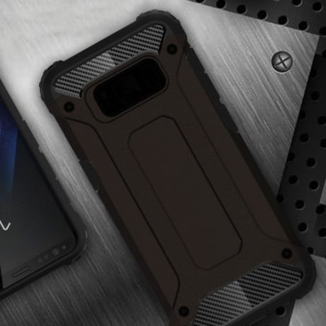 Противоударный чехол Rugged Armor для Samsung Galaxy S8 + / G9550-черный