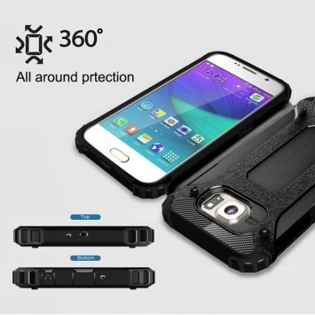 Противоударный Чехол Rugged Armor Black для Samsung Galaxy S6 / G920