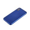 Чехол на iPhone X/Xs Pure Color Electroplating  синий