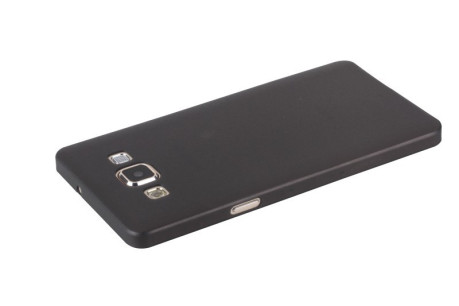 Ультратонкий Прозрачный Черный Матовый Чехол 0.3 мм для Samsung Galaxy A5