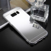 Акриловый зеркальный чехол плюс металлический бампер для Samsung Galaxy S8 + / G9550-серебристый