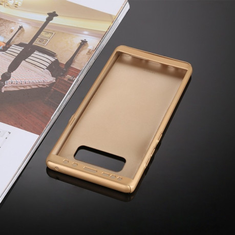 Чехол-накладка 360 Degree Full Coverage Protective Case на Samsung Galaxy Note 8 -золотой
