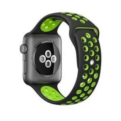 Спортивный Ремешок Sport Black Green для Apple Watch 42mm