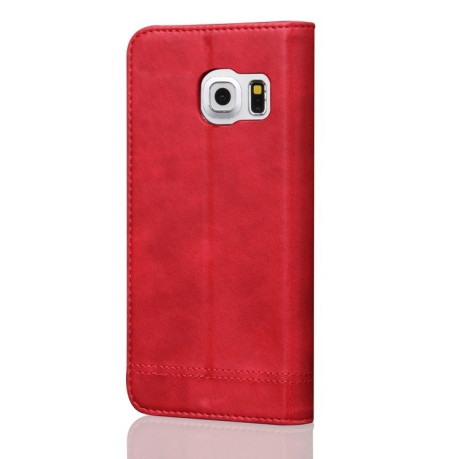 Кожаный чехол- книжка Retro Crazy Horse Pattern Casual Style на Samsung Galaxy S7 Edge/ G935 (Red)