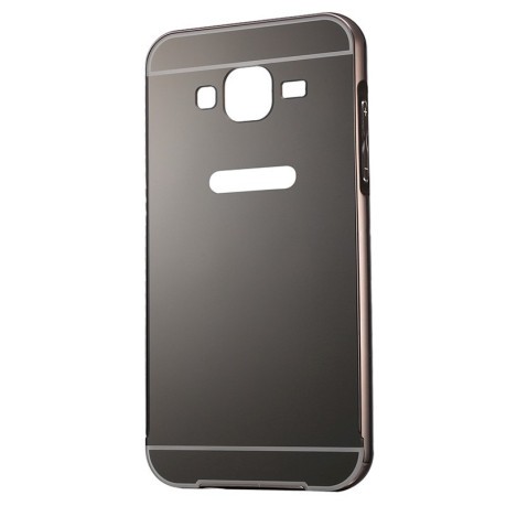 Металлический Бампер и Акриловая накладка Push-pull Style Black для Samsung Galaxy J5