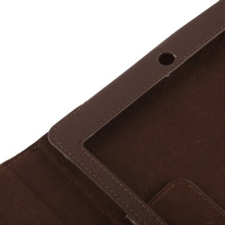 Чехол Litchi Texture Case коричневый для iPad Air