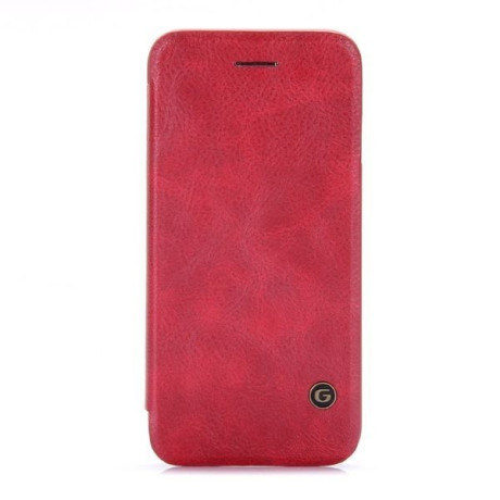 Кожаный Чехол Книжка G-CASE Vintage Business Series Красный для iPhone SE 3/2 2022/2020/8/7