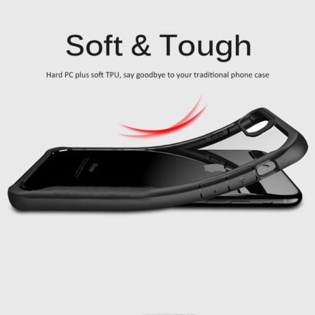 Противоударный чехол на iPhone 8 Plus/ 7 Plus прозрачный (Black)