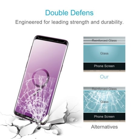 Защитное 2.5 стекло на Samsung Galaxy S9+ / G965 9H Surface Hardness  Tempered Glass Front Screen Protector
