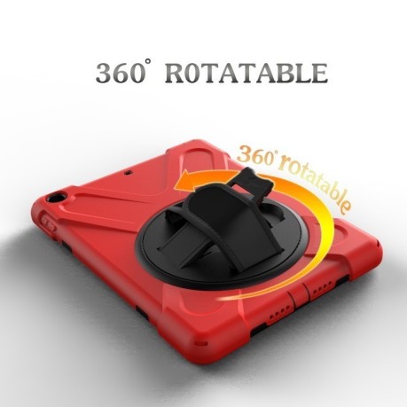 Противоударный Чехол с Подставкой 360 Degree Rotation на iPad 9.7 (2018/2017) красный