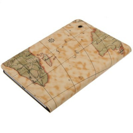 Кожаный Чехол World Map Case для iPad Mini, Mini 2, 3