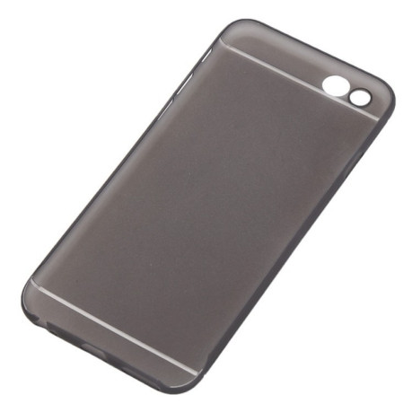 Ультратонкий Полупрозрачный Чехол с Защитой Камеры Серый для iPhone  6 Plus  6S Plus(Black)