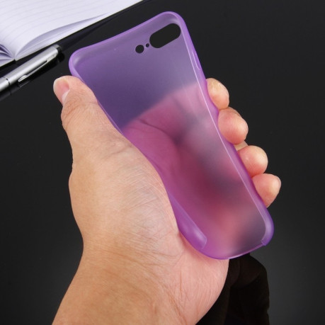Чехол для iPhone 8 Plus/ 7 Plus ультратонкий прозрачный фиолетовый