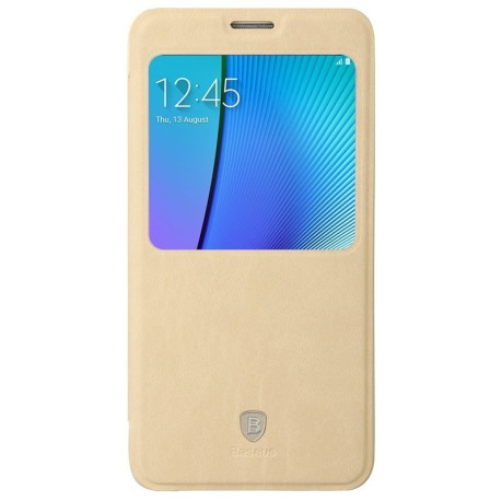 Кожаный Чехол Baseus Terse Series Khaki для Samsung Galaxy Note 5