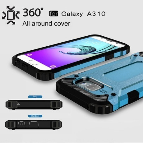 Противоударный Чехол Rugged Armor Blue для Samsung Galaxy A3 (2016) / A310