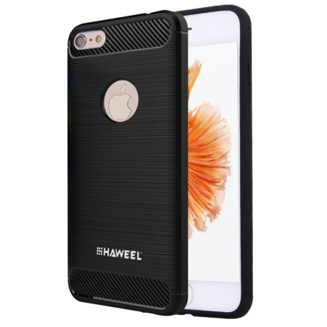 Противоударный чехол HAWEEL на iPhone 6 Plus  6s Plus Brushed Carbon Fiber Texture