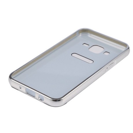 Металлический Бампер и Акриловая накладка Push-pull Style Silver для Samsung Galaxy J5