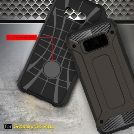 Противоударный чехол Rugged Armor  для Samsung Galaxy S8 + / G9550-кофейный
