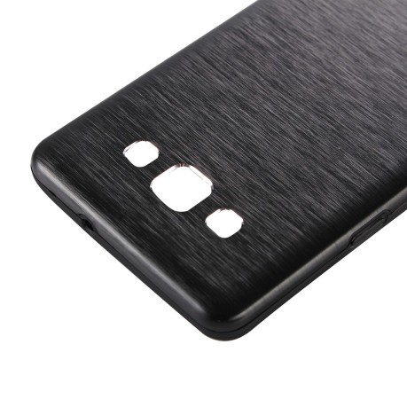 Металлический Чехол Motomo Brushed Texture Black для Samsung Galaxy J7