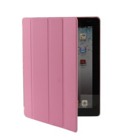 2 в 1 Розовый Чехол Smart Cover Sleep / Wake-up + Накладка на заднюю панель для iPad 4 / New iPad (iPad 3) / iPad 2