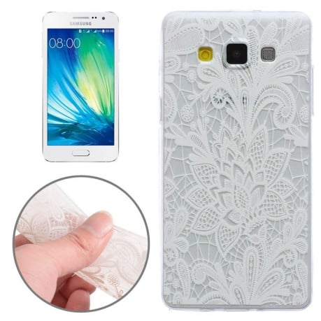 Ультратонкий TPU Чехол Translucent Flower для Samsung Galaxy A3