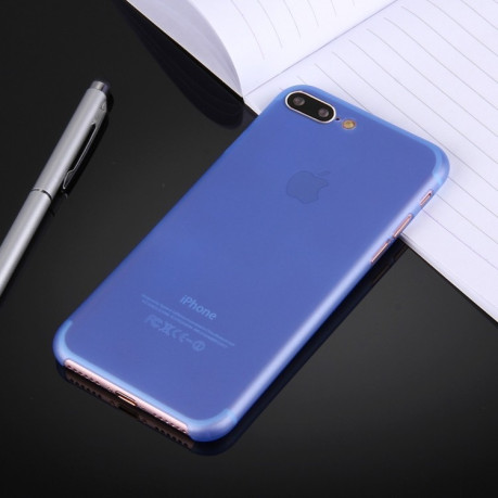Чехол для iPhone 8 Plus/ 7 Plus ультратонкий прозрачный голубой