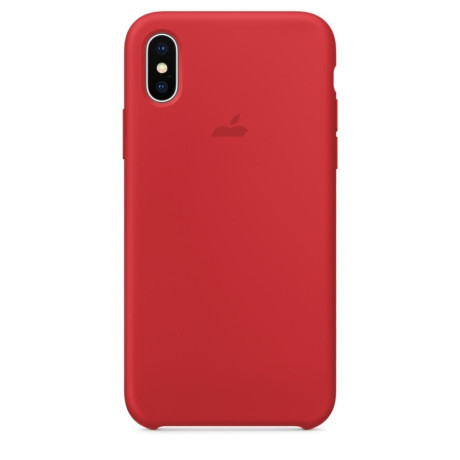 Силиконовый чехол Silicone Case Product Red на iPhone X/Xs
