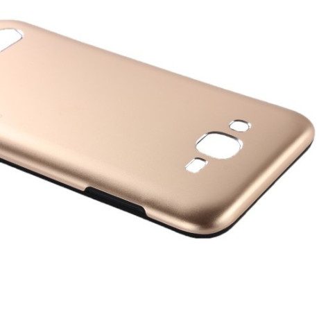 Противоударный Металлический Чехол Motomo Armor Metal Gold для Samsung Galaxy A5 / A500