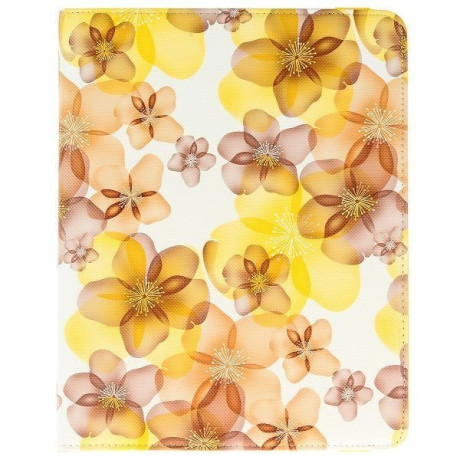 Чехол 360 Flowers желтый для iPad 2, 3, 4