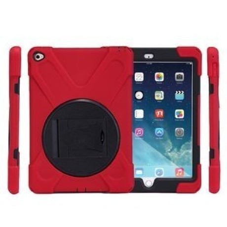 Противоударный Чехол 3 in 1 Shock-proof Detachable красный для iPad Air 2