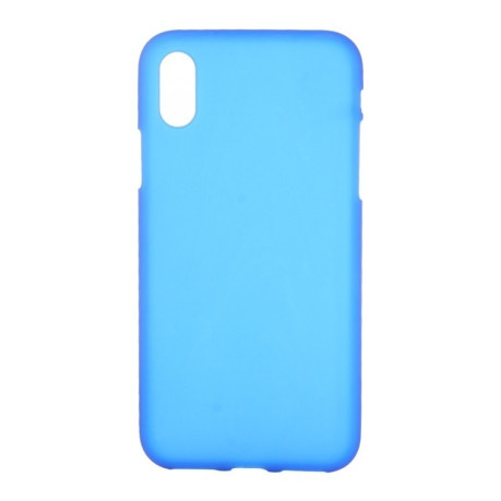 Чехол на iPhone X/Xs Solid Color Frosted синий