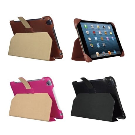 Ультратонкий Кожаный Чехол i Smile Ultraslim 1.08cm Smart розовый для iPad Mini, Mini 2, 3