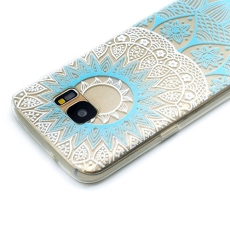 TPU Чехол Blue Pattern для Samsung Galaxy S7 Edge / G935