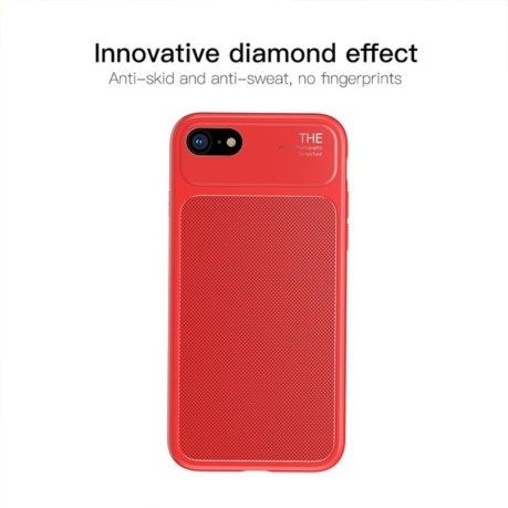 Чехол Knight Case Baseus  на iPhone SE 3/2 2022/2020/8/7 Hombic Texture  Red