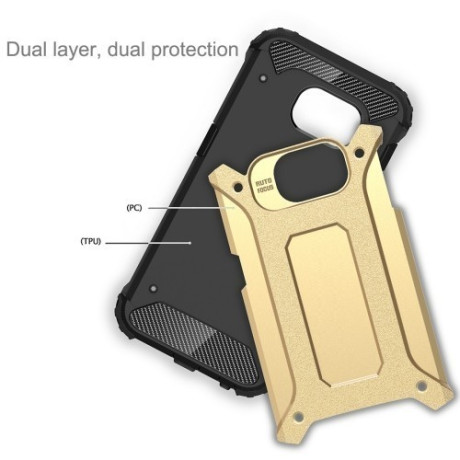 Противоударный Чехол Rugged Armor Gold для Samsung Galaxy S6 / G920