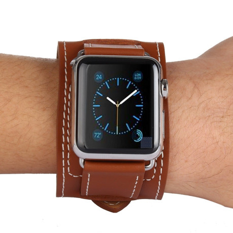 Кожаный Ремешок Kakapi Style Brown для Apple Watch 42 mm