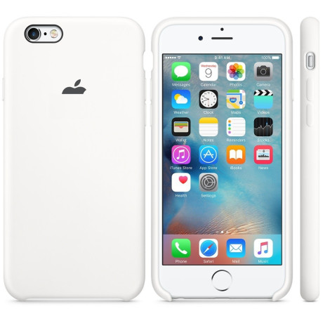 Силиконовый чехол Silicone Case White для iPhone 6/6S