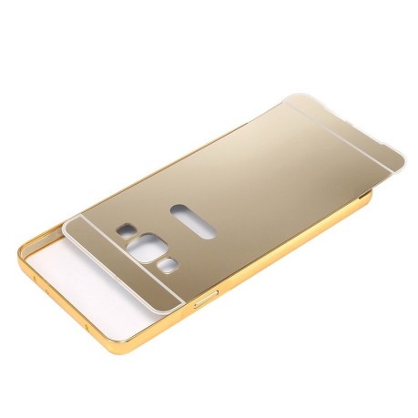Металлический Бампер и Акриловая накладка Push-pull Style Series Gold для Samsung Galaxy A3