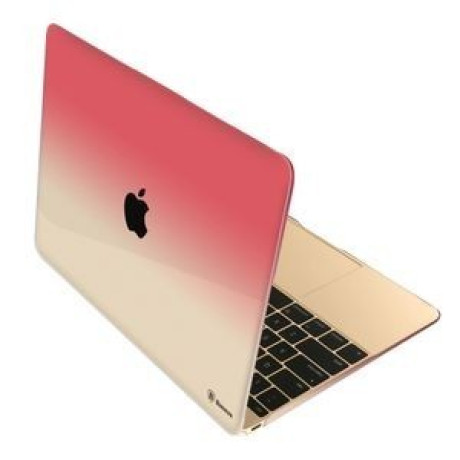 Ультратонкий Прозрачный Чехол Baseus Sky Case 0,7 мм Gradient Color Pink для MacBook 12
