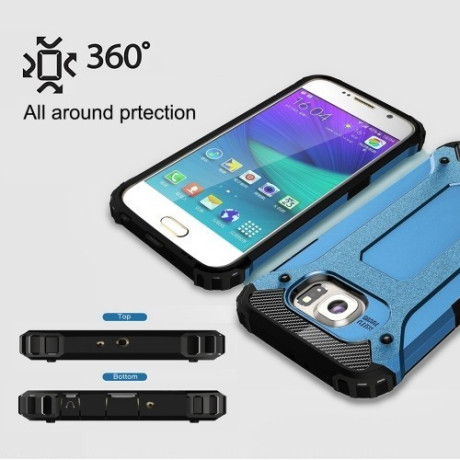 Противоударный Чехол Rugged Armor Blue для Samsung Galaxy S6 / G920