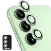 Защитное стекло на камеру ENKAY Aluminium для Samsung Galaxy S23 FE 5G - зеленое