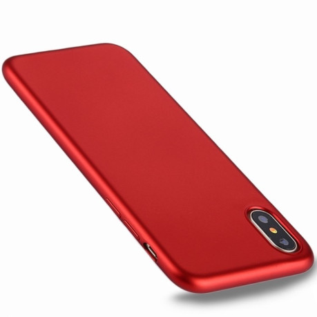 Чехол на iPhone X/Xs Pure Color Electroplating  красный